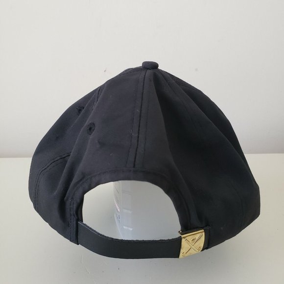 VINTAGE Grace High Ranger Hat Cap Strap Back Baseball Black K Brand Made in USA - Picture 4 of 9